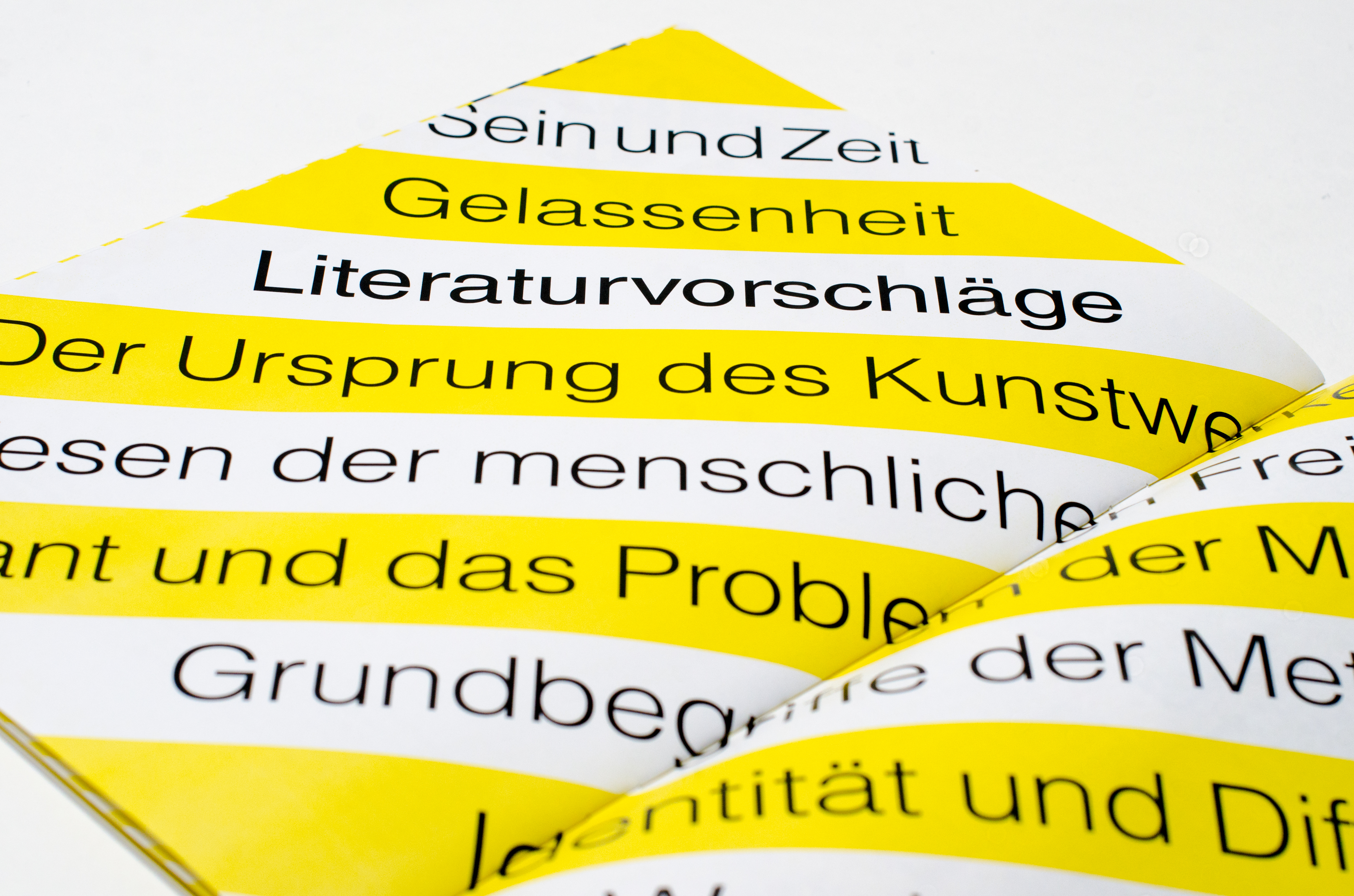 Magazin about Martin Heidegger, made by Dennis Fechner from Düsseldorf, Germany