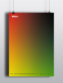 Postergestaltung Wahlen Bundestagswahl und Wahlbeteiligung - Sieger des Mut zur Wut Wettbewerbs 