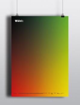 Postergestaltung Wahlen Wahlbeteiligung - Sieger des Mut zur Wut Wettbewerb 
