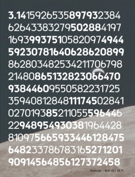 Design einer Schrift von Dennis Fechner 